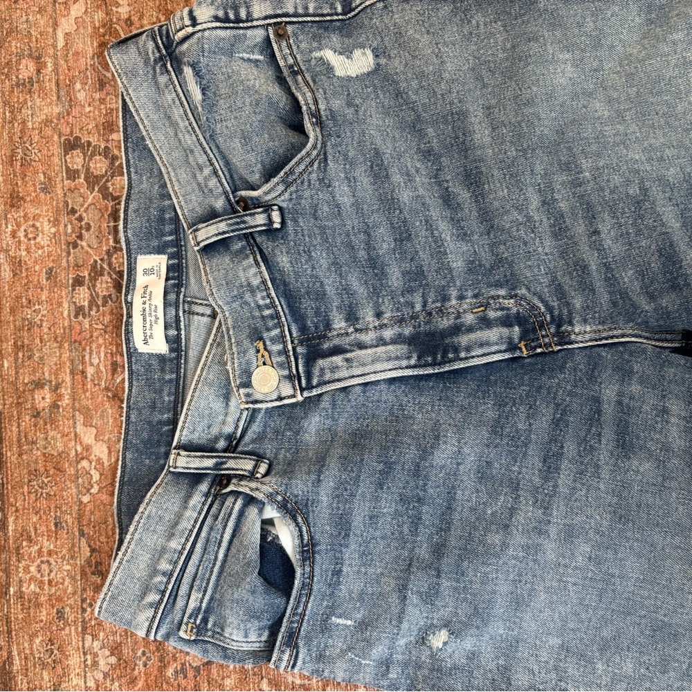 Abercrombie & Fitch Light Blue Boyfriend Jeans
